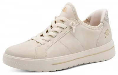 Produktbild von Jana  Slip IN sportlicher Schnürer Beige in Gr. 42