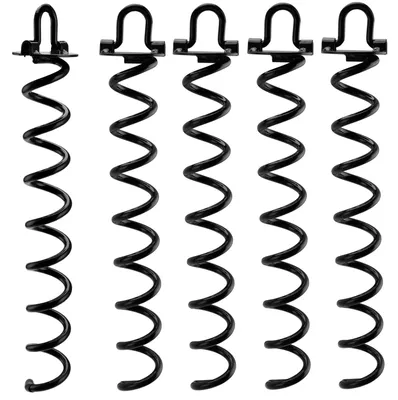 Produktbild von Set mit 5 Spiral-Bodenankern für Trampoline und Zelte