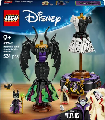 Image de LEGO Disney Vêtements de Maléfique et Cruella d'Enfer Set 43262 524 Pièces 9+ Ans