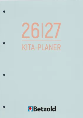 Produktbild von Betzold Kita-Planer, Loseblattsammlung, DIN A4, Kindergartenjahr: 2026/2027