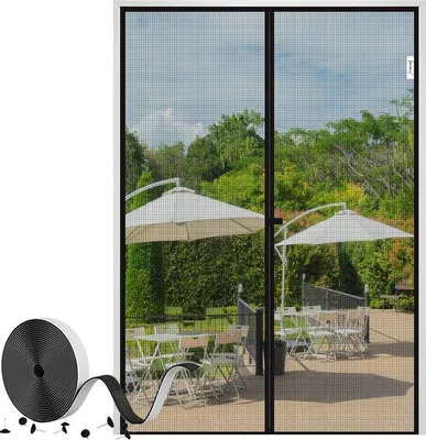 Immagine prodotto di Zanzariera magnetica per porta-balcone, 75 x 210 cm, regolabile, protezione dagli insetti, montaggio con clip