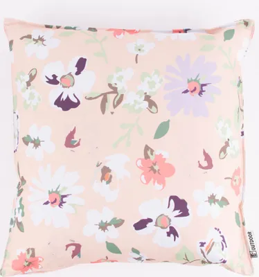 Produktbild von Outdoor Kissen Blüten Blumen apricot hellgrün weiß 45x45cm
