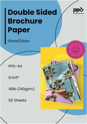Obrázok produktu pre A4 Fotopapier 180 g, Obojstranný Lesklý, 50 Listov, Pre Brožúry