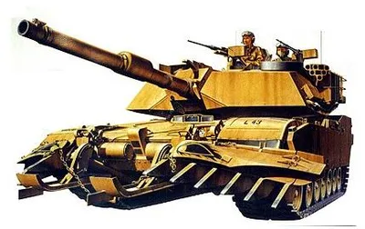 Produktbild von Tamiya 35158 - 1/35 U.S. Kampfpanzer M1A1 Abrams Mit Minenräumer - Neu