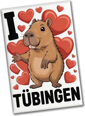 Produktbild von I love Tübingen Capybara Souvenir Souvenir Magnet