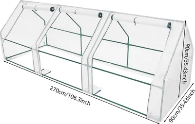 Obrázek produktu pro Skleník, průchozí design, robustní konstrukce, zelený