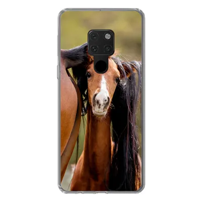 Produktbild von MuchoWow® Handyhülle Schutzhülle Hülle für Huawei P40 Lite Pferde - Natur - Braun Silikon Softcase Handy Hülle - Handy