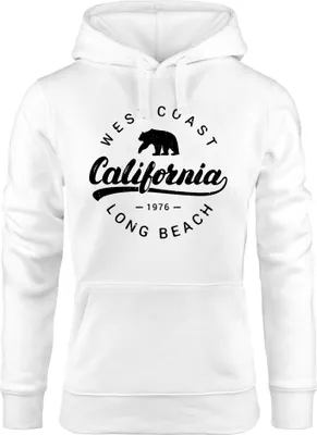 Produktbild von Hoodie Damen California Republic Kapuzen-Pullover Neverless® weiß XL
