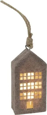 Produktbild von LED Dekohänger Haus - Filz - ca. 14,5 cm - 1 Stück