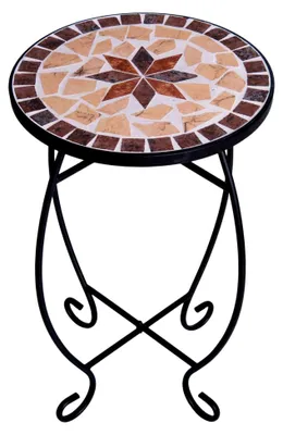 Produktbild von Runder Mosaiktisch für Garten und Balkon