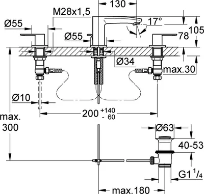 Produktbild von GROHE 20208002, Waschbecken