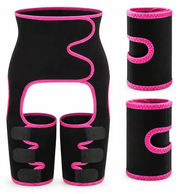 Produktbild von Schwitzgürtel Sport 3-in-1, Neopren Bauchtrainer mit Armstütze und Handytasche, verstellbarer Fitness Gürtel für Training, Workout und Laufen