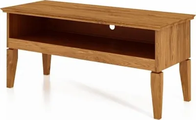 Produktbild von TV-Board Sydo aus Wildeiche massiv 87x45x66 cm 1 Schublade 1 Fach Holzbeine
