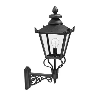 Zdjęcie produktu dla Kinkiet zewnętrzny Grampian czarny 1xE27x60W aluminium wym:82x29x49cm IP44 Elstead