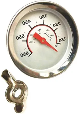 Image de Thermomètre à viande pour une cuisson parfaite - Température exacte de la viande - Mesure précise de la température - 6,8 cm - Couleur argentée