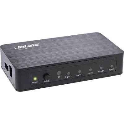 Zdjęcie produktu dla InLine 65019, HDMI, Czarny, 60 Hz, 6 Gbit/s, 600 MHz, 4096 x 2160 px