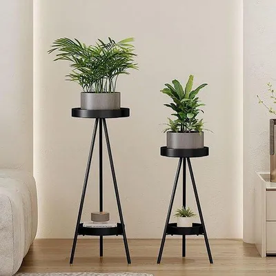 Image de Plateau métallique à deux niveaux pour terrariums, pour l'intérieur et l'extérieur