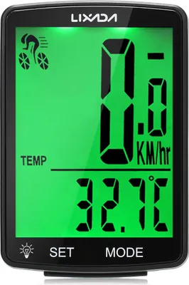 Produktbild von LIXADA Drahtloser Fahrradcomputer Multifunktionaler LCD-Bildschirm Fahrradcomputer Mountainbike-Tachometer Kilometerzähler IPX6 wasserdicht Fahrrad messbar
