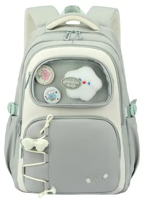 Produktbild von Schulrucksack Mädchen Grün Wasserabweisend für 15,6 Zoll Laptop mit 7 Taschen Ergonomisch