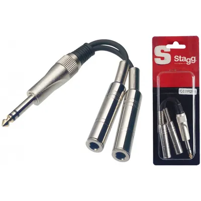 Produktbild von 1x Mannliche stereoklinke/2x Weibliche monoklinke adapter kabel im ...