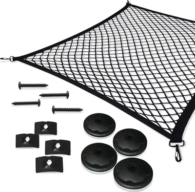 Obrázek produktu pro Síť do zavazadlového prostoru, 110 x 60 cm, elastická nylonová síť do zavazadlového prostoru, ochranná síť, dělicí síť, multifunkční pro uložení v zavazadlovém prostoru