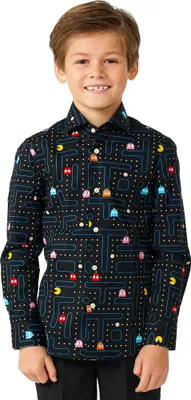 Produktbild von Boys Pac-Man Kinder Hemd Kindergröße: 110-116