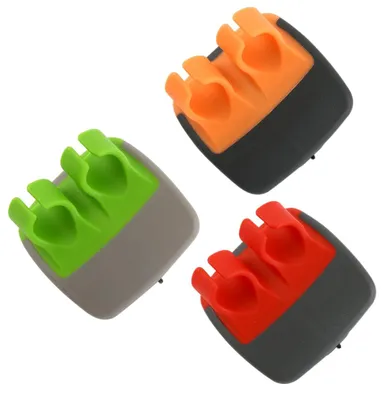 Image de Éplucheur manuel pour fruits et légumes - Lot de 3 éplucheurs ergonomiques pour les mains