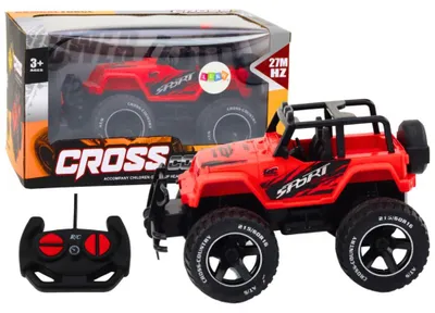 Immagine prodotto di Leantoys Macchinina fuoristrada telecomandata RC 1:18 rossa