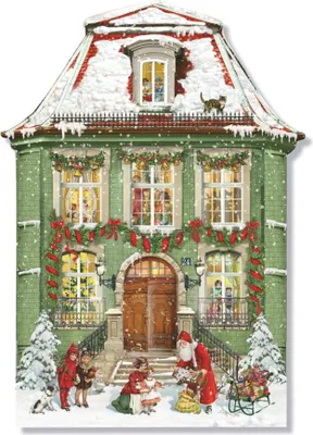 Image de Maison de Noël magique, calendrier de l'avent mural