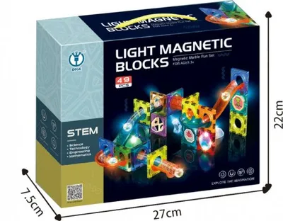 Image de Piste magnétique avec lumière 49 pcs