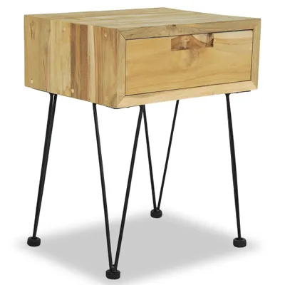 Immagine prodotto di vidaXL Comodino 40x30x50 cm in legno massiccio teak