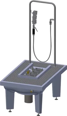 Produktbild von KWC Stiefelreinigungsanlage, SIRIUS, 600x450x900 mm, Ablaufkörper Senkrecht