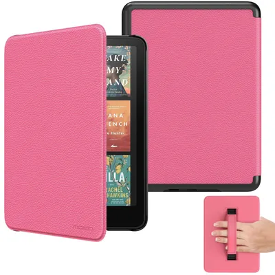 Image de Coque MoKo pour Kindle Paperwhite 7" (12e génération, 2024), couleur magenta