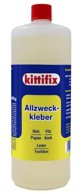 Produktbild von Kittifix Allzweckkleber Kontaktkleber transparent 900g mit Spritzverschluss