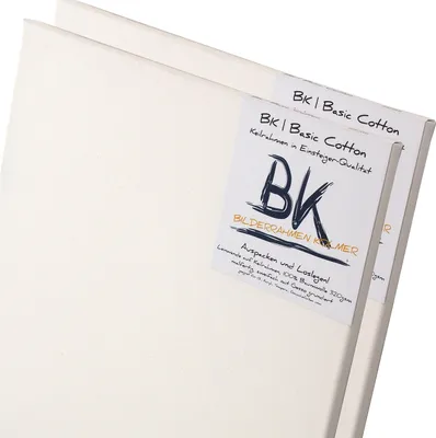 Produktbild von 2 B.K. BASIC Leinwände | 50x150 cm | auf Keilrahmen, 100% Baumwolle