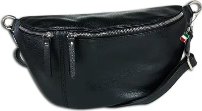 Produktbild von Florence Leder Tasche Gürteltasche schwarz OTF820S