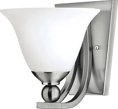 Produktbild von Elstead Bolla Wandleuchte E27 22cm Nickel gebürstet