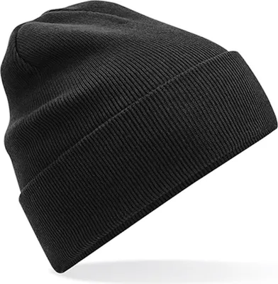 Produktbild von Beechfield 'Organic Baumwolle Original Cuffed Beanie' Schwarz
