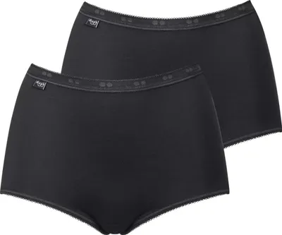 Produktbild von Sloggi Basic+ Maxi Slip 2er Pack schwarz Gr. 40