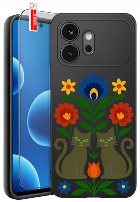 Produktbild von Hüllen für das Honor 600 – Designs | Mattes Silikon-Case + 9H-Glas