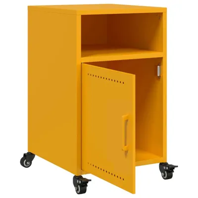 Immagine prodotto di Comodino Giallo Senape 36x39x59 cm in Acciaio
