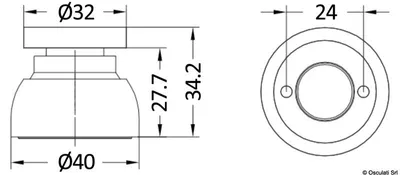 Immagine prodotto di Serratura magnetica in ottone, cromata, 1 pezzo