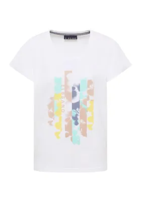 Produktbild von Elbsand Damen T-Shirt Grima – Loose Fit Kurzarmshirt, Rundhals, Weiß, Größe XL