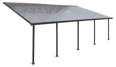 Produktbild von Palram - Canopia Aluminium Terrassenüberdachung Feria Anthrazit 387x850x305cm