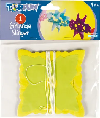 Produktbild von 20 Party Girlanden 4m 4 verschiedene Muster
