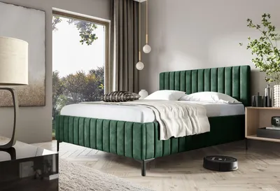 Produktbild von Doppelbett 160x200 EGONA - Flaschengrün