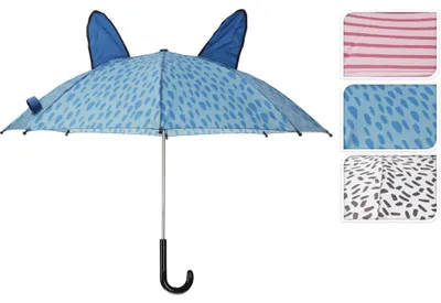 Image de Parapluie pour enfants avec oreilles 3 assortis