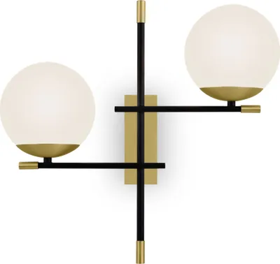 Obrázok produktu pre Nástenná lampa Nostalgia Maytoni, 2-žiarovková, sklo a mosadz, E14, stmievateľná
