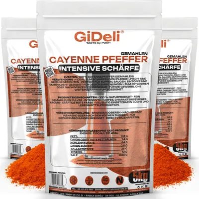 Obrázek produktu pro Cayennský pepř 15 kg, mletý chilli prášek, ostrý, pikantní, vhodný pro maso, ryby, univerzální