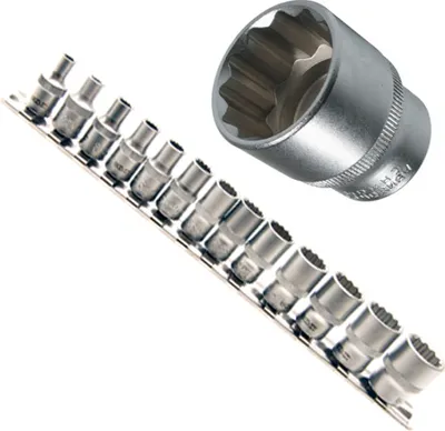 Produktbild von Spezial 12-kant VIELZAHN Steckschlüsseleinsätze Stecknuss 1/4" 4-14 mm 13-tlg.